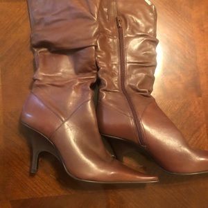 New: Leather Nine West boots size 10 - Brown